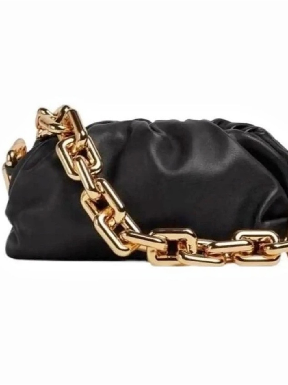 Bottega Veneta The Chain Pouch Black Shoulder Bag